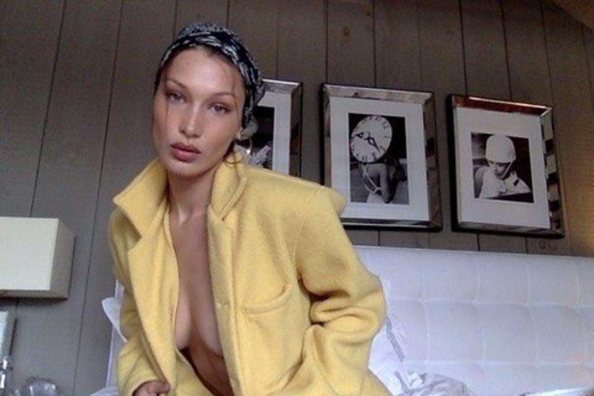 Bella Hadid&rsquo;in karantinada seksi pozları