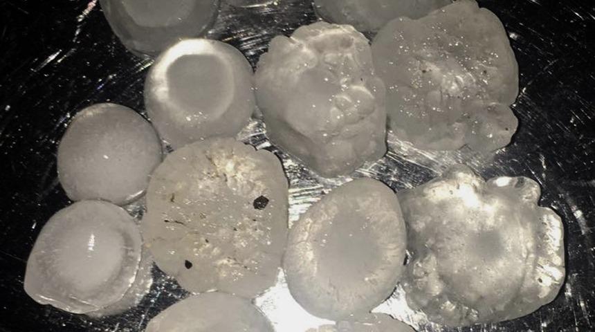 Araban&rsquo;da şiddetli dolu yağışı