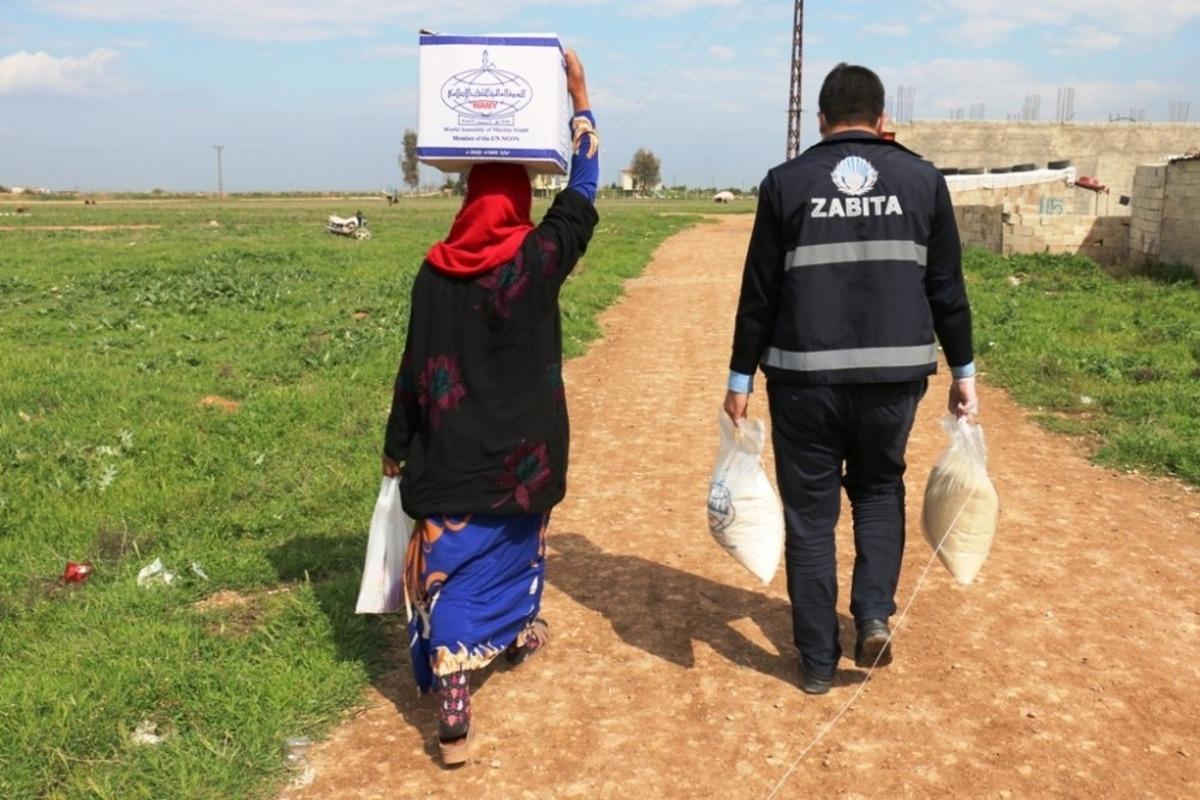 Sokağa &ccedil;ıkma kısıtlaması bulunanlara 600 gıda kolisi yardımı
