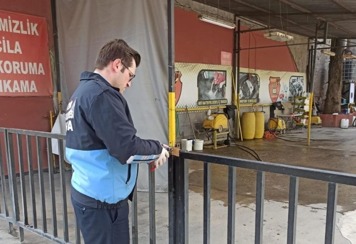 Konak&rsquo;ta ara&ccedil; yıkama istasyonlarına kapatma