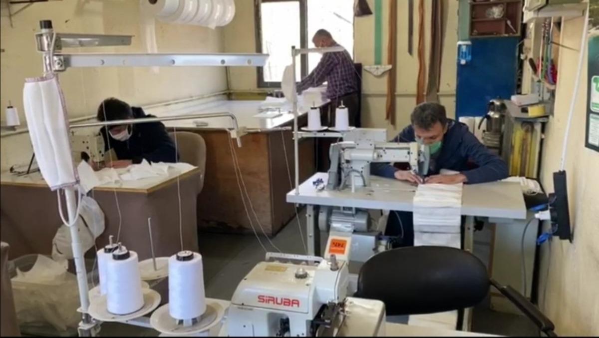 Van B&uuml;y&uuml;kşehir Belediyesinden maske &uuml;retimi