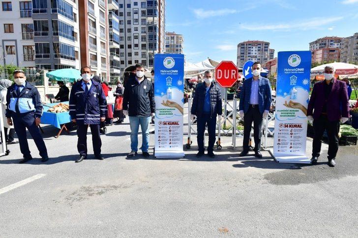 Pazar giriş ve çıkışlarına dezenfektan aparatı G2