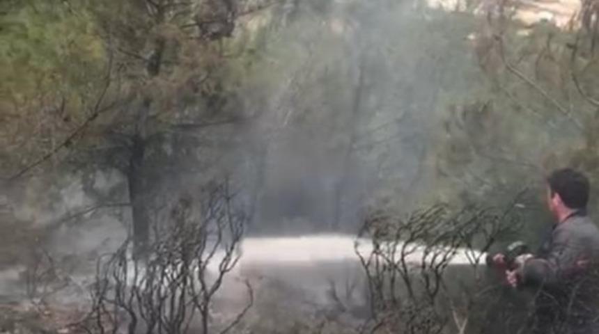 Marmaris&rsquo;te makilik alanda yangın &ccedil;ıktı