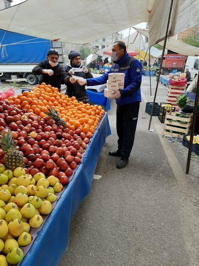 Dilovası’nda pazar giriş ve çıkışları kontrol altına alındı