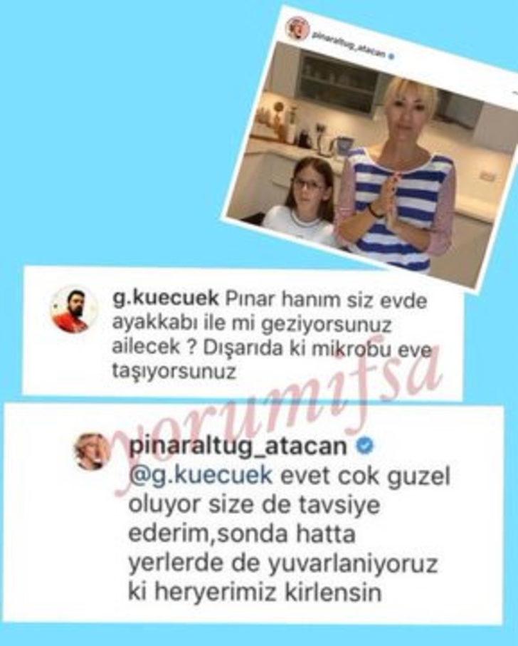 Pınar Altuğ takipçilerine öyle yanıtlar verdi ki... 'Ayıp olan ne?' G1