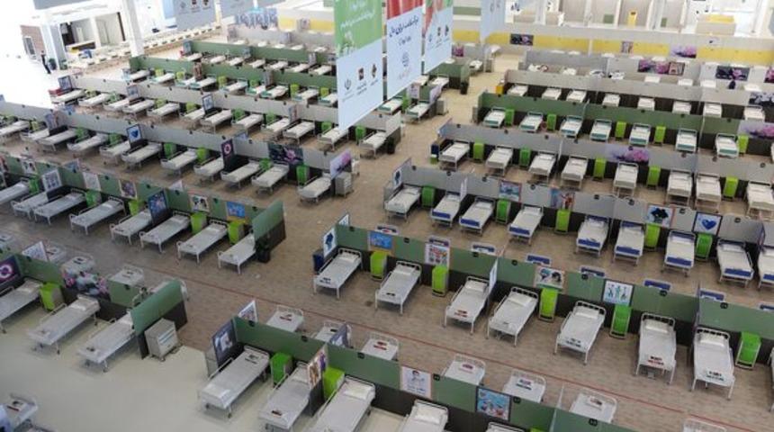 İran&rsquo;da dev alışveriş merkezi hastaneye d&ouml;n&uuml;şt&uuml;r&uuml;ld&uuml;