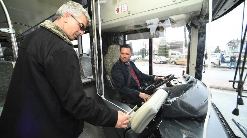 Konya B&uuml;y&uuml;kşehir&rsquo;den otob&uuml;slere şeffaf koruma kabini