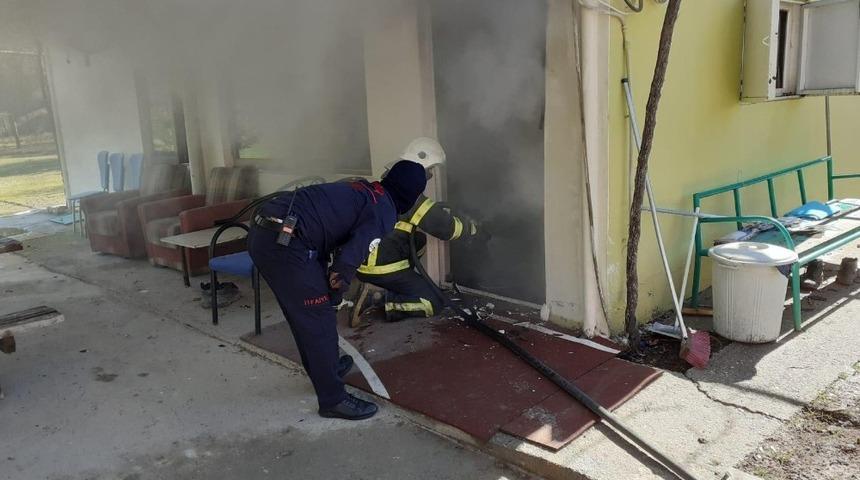 Atış poligonunda yangın