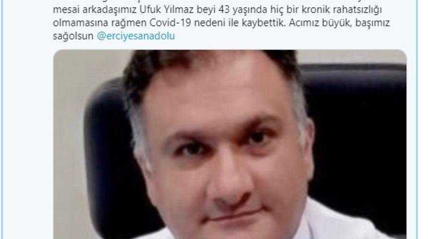 Erciyes Anadolu Holding’de Ufuk Yılmaz Üzüntüsü