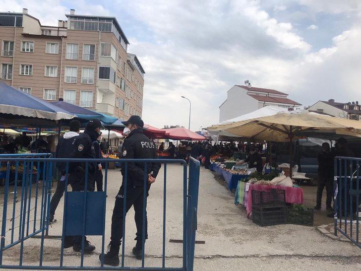 Bilecik’te maskesi olmayanlar pazara alınmadı G2