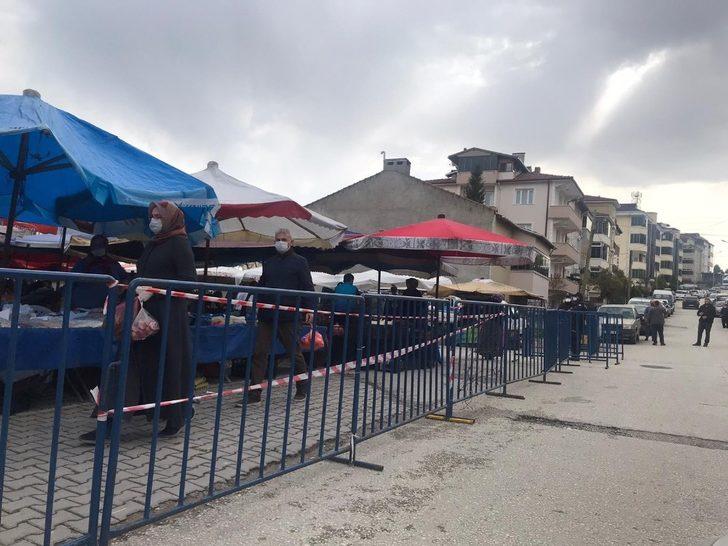 Bilecik’te maskesi olmayanlar pazara alınmadı G4