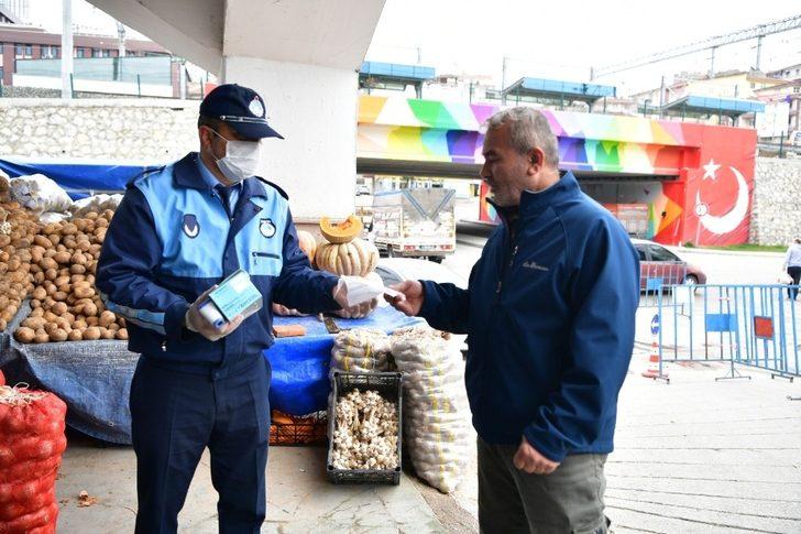 Pazar yerlerinde korona virüs önlemi G2