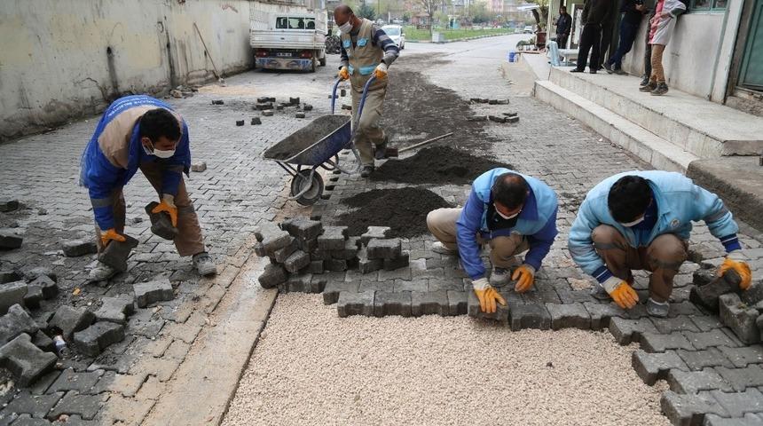 Haliliye&rsquo;de yol yapım atağı