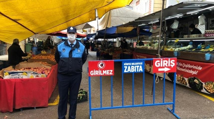 K&ouml;rfez&rsquo;de pazarcı esnafından işgaliye &uuml;creti alınmayacak