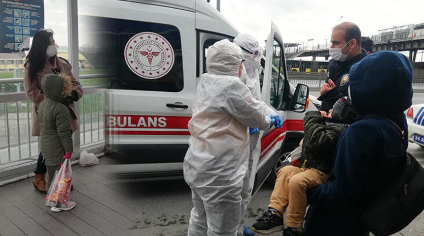 Metrob&uuml;ste hareketli dakikalar! Hasta olduğu anlaşılınca...