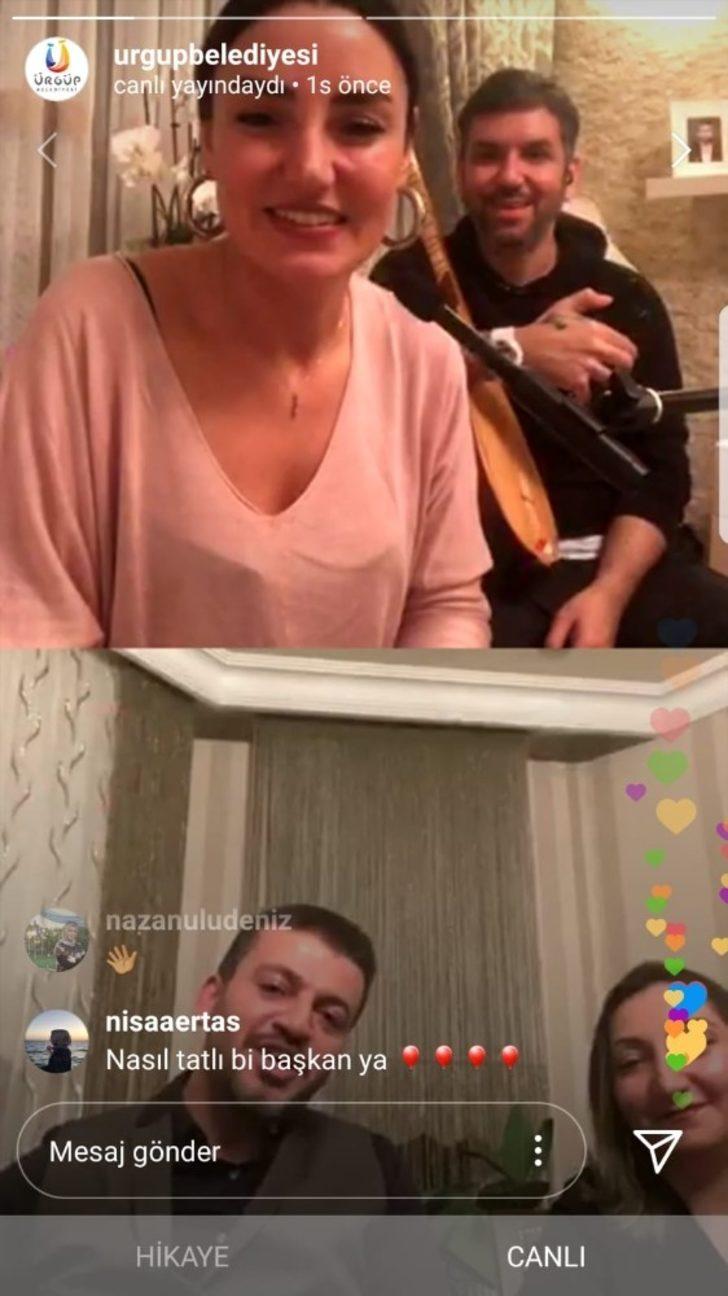 Ürgüp Belediyesinin Sevcan Orhan ‘Evde kal’ konserini binlerce kişi izledi G3