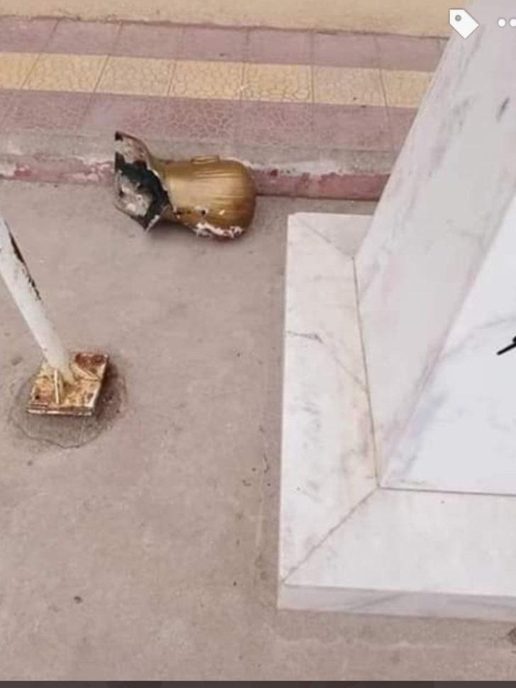 Okul bahçesindeki Atatürk büstüne saldırı G2