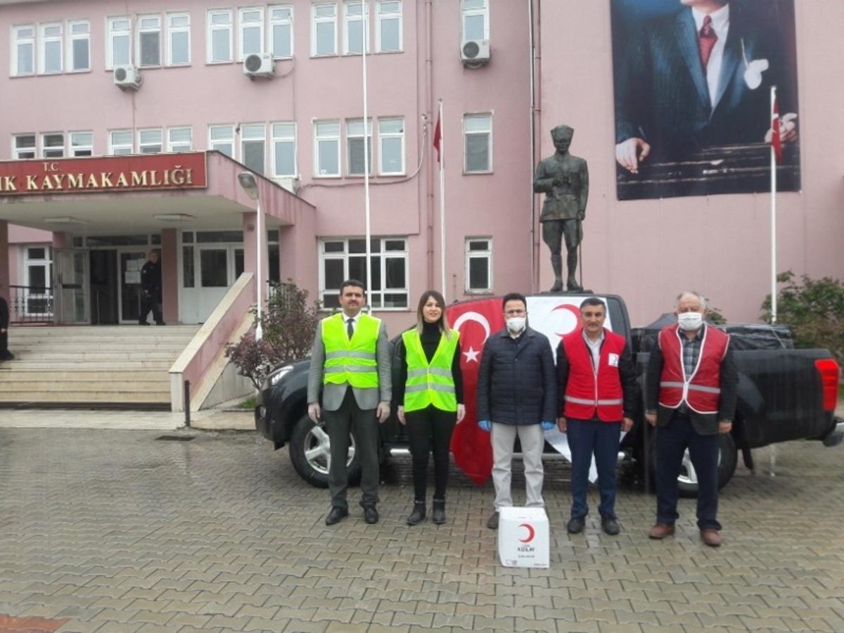Kızılay&rsquo;dan 120 gıda yardım paketi