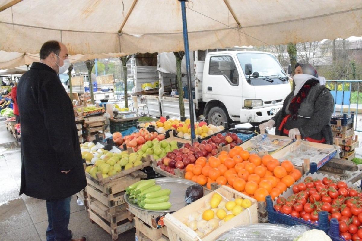 G&uuml;l&uuml;&ccedil; Pazarı&rsquo;nda sıkı tedbirler alındı