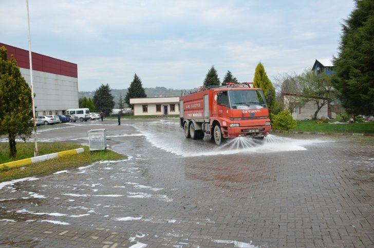 Alaplı’da fabrikalar dezenfekte edildi G1