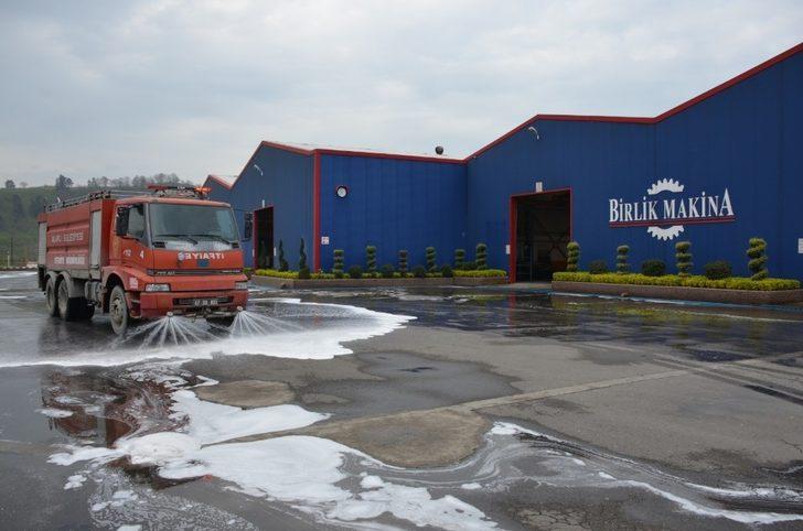 Alaplı’da fabrikalar dezenfekte edildi G3