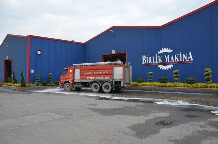 Alaplı’da fabrikalar dezenfekte edildi G4