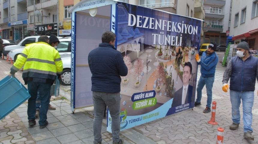 Türkeli’ye "Dezenfeksiyon Tüneli" kuruldu