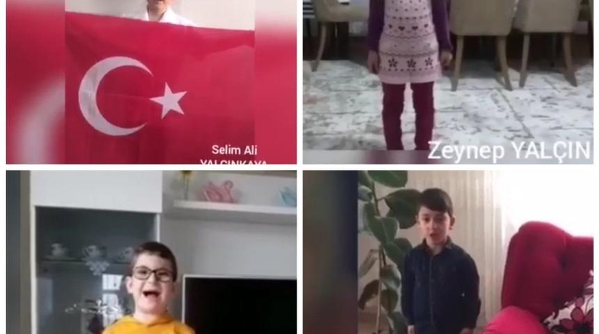 Tatvan&rsquo;daki &ouml;ğrencilerden &ldquo;Evde Kal T&uuml;rkiyem&rdquo; mesajı