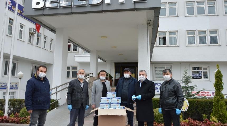 İş adamından belediyeye 4 bin maske