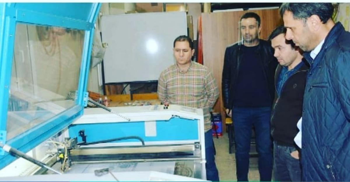 Kayhan Ergun Meslek Lisesi siperli tıbbi maske &uuml;retimine başladı