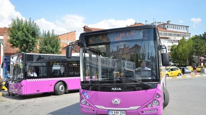 Çorum’da şehir içi toplu ulaşım araçlarında yeni düzenleme