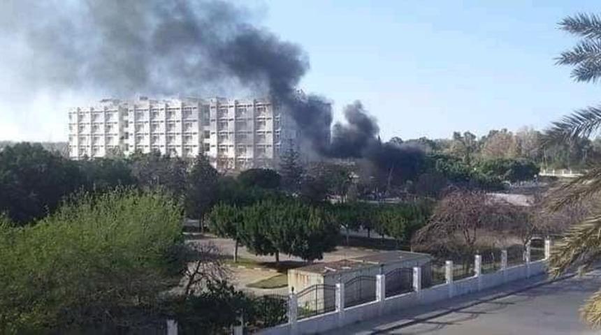 Hafter g&uuml;&ccedil;leri koronavir&uuml;sl&uuml; hastaların bulunduğu hastaneyi bombaladı