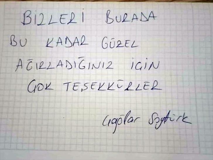 Sakarya'da karantina süresi biten misafirlerden görevlilere teşekkür mektubu G2