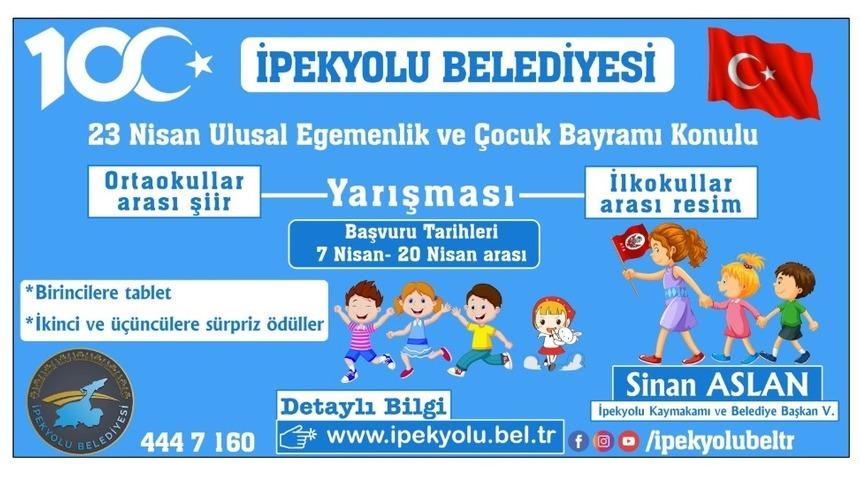 İpekyolu Belediyesinden resim ve şiir yarışması
