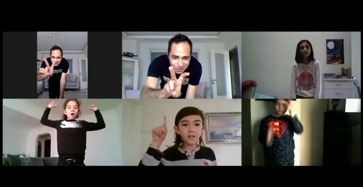 MER Koleji &ouml;ğrencileri g&uuml;ne uzaktan spor eğitimiyle başlıyor