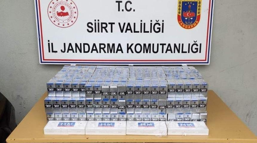 Siirt&rsquo;te bin 480 paket ka&ccedil;ak sigara ele ge&ccedil;irildi