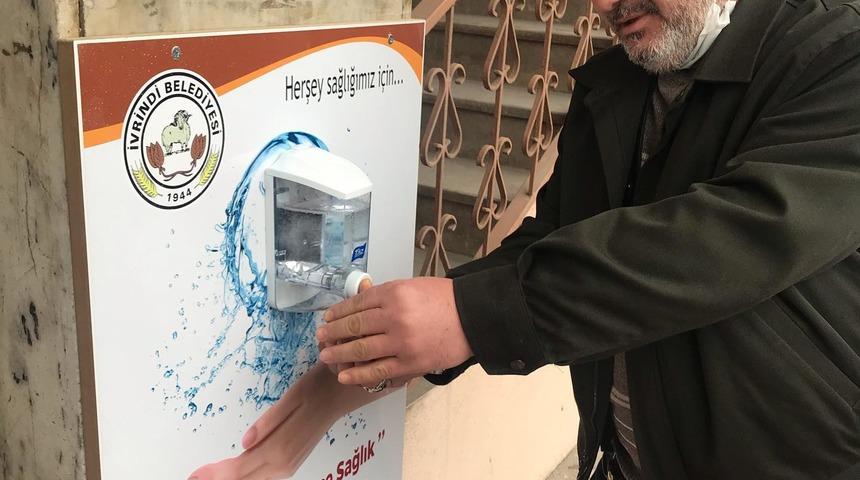İvrindi&rsquo;de dezenfeksiyon noktaları oluşturuldu