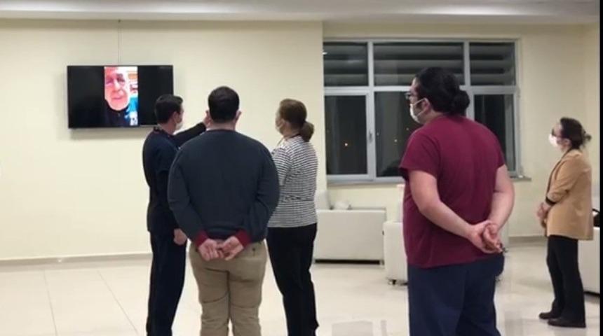 &Ccedil;OM&Uuml; Rekt&ouml;r&uuml; Murat, hastane &ccedil;alışanlarına seslendi