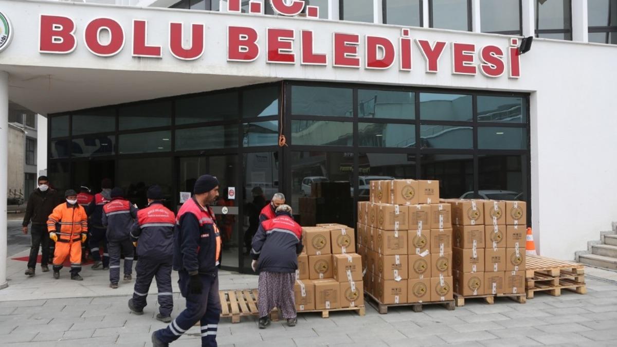Bolu Belediyesi&rsquo;nden 4 bin 750 aileye gıda yardımı