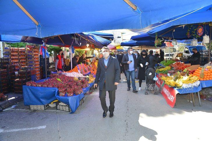 Başkan Yılmaz’dan pazarda koronavirüs denetimi G3