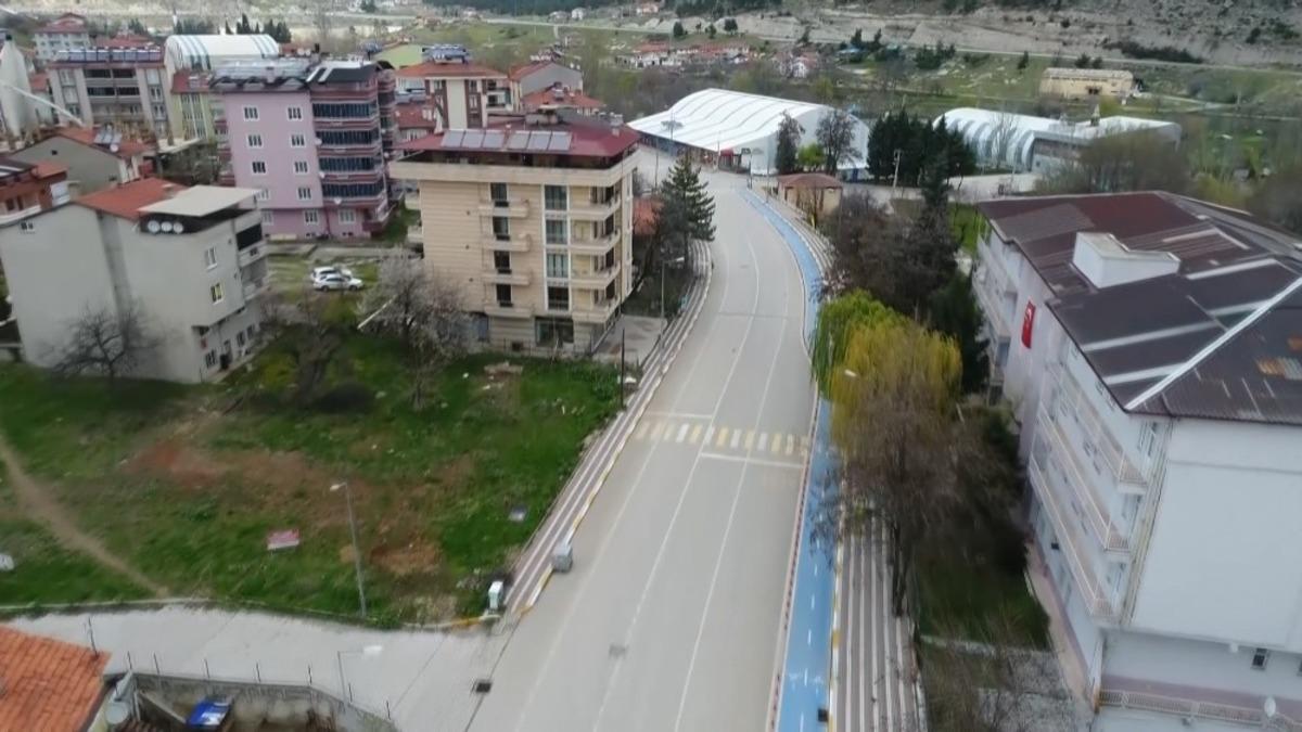 Dursunbey&rsquo;de caddeler sessiz