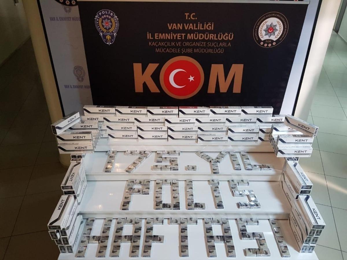 Van&rsquo;da 5 bin 550 paket ka&ccedil;ak sigara ele ge&ccedil;irildi