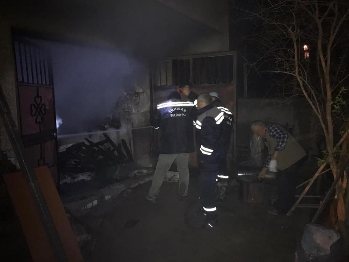Bilecik&rsquo;te meydana gelen ev yangını korkuttu