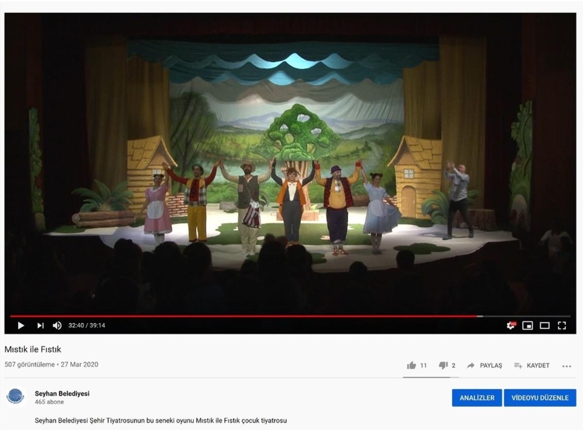 Evde kalanlara online spor eğitimi, tiyatro g&ouml;sterimi