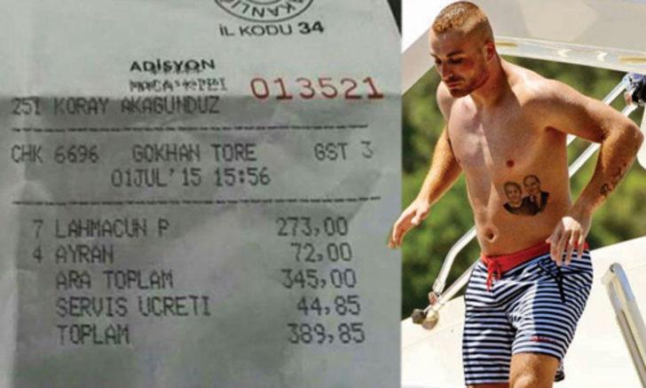 Gökhan Töre lahmacuna 39 ayrana 18 lira verdi G1