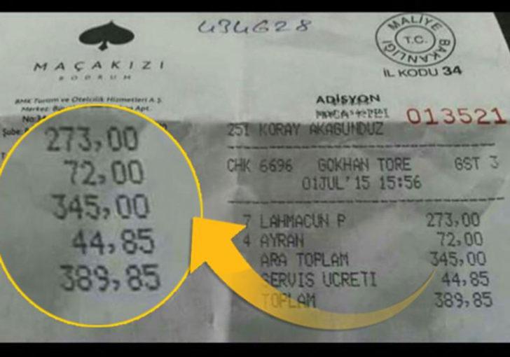 Gökhan Töre lahmacuna 39 ayrana 18 lira verdi G2