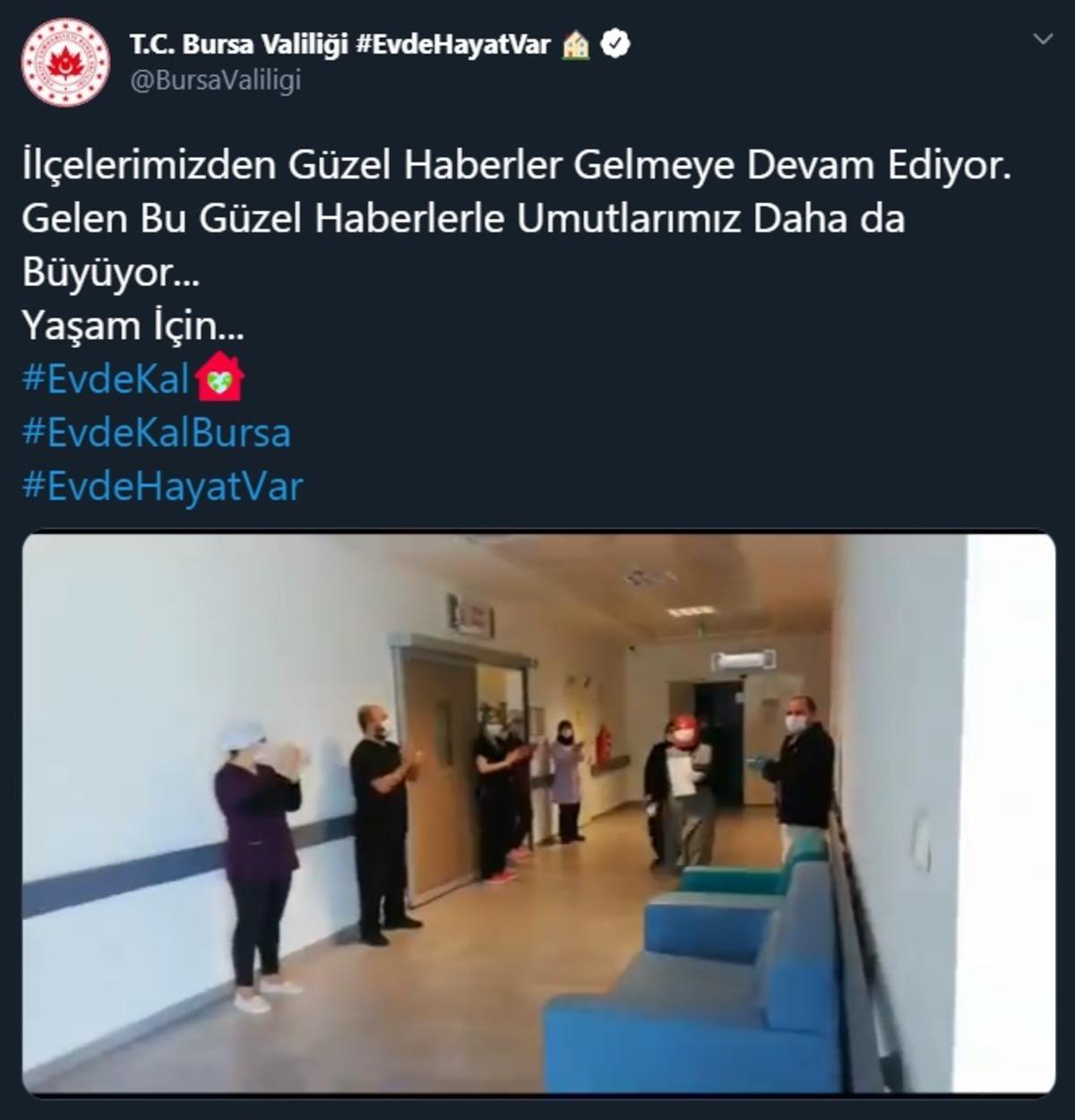 Koronavir&uuml;s&uuml; yendi, alkışlarla taburcu edildi