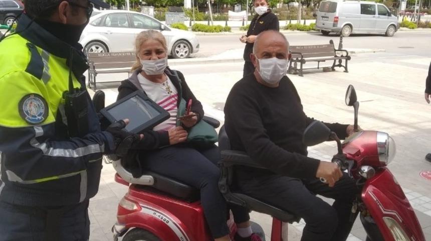 Ortaca&rsquo;da Korona vir&uuml;s &ouml;nlemleri kapsamında motosiklet denetimi yapıldı
