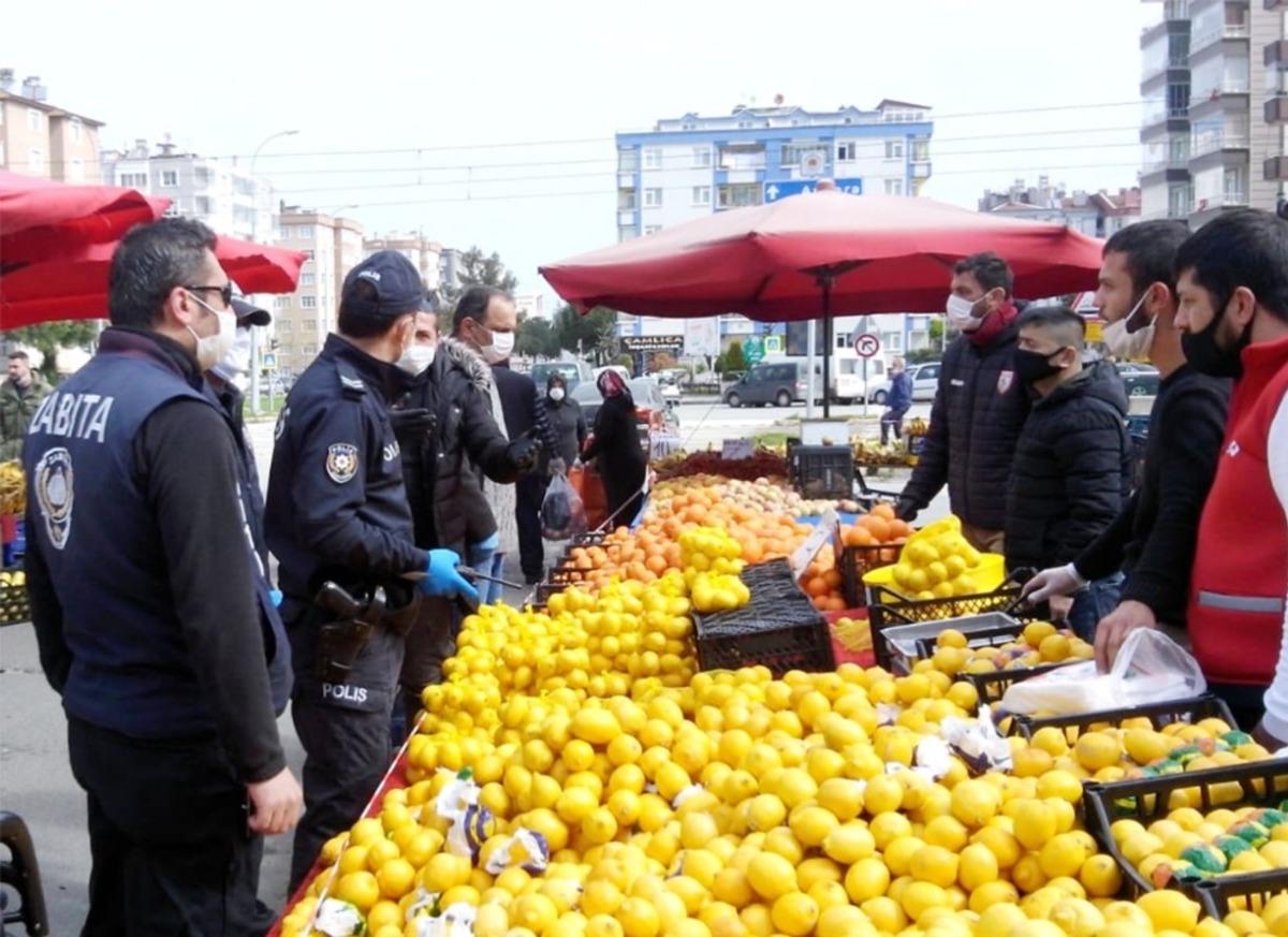 Atakum Zabıtası&rsquo;ndan pazarlara sıkı deneti
