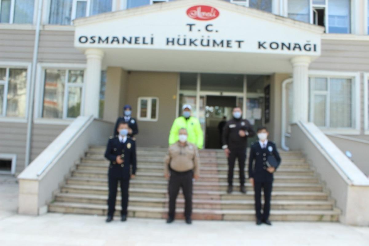 Emniyet M&uuml;d&uuml;r&uuml; ve personeli Kaymakam Yavuz&rsquo;ı makamında ziyaret etti